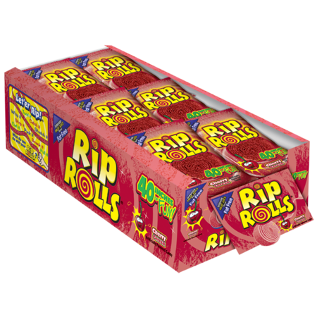 RIPS Rip Rolls Cherry 1.4 oz., PK288 34618